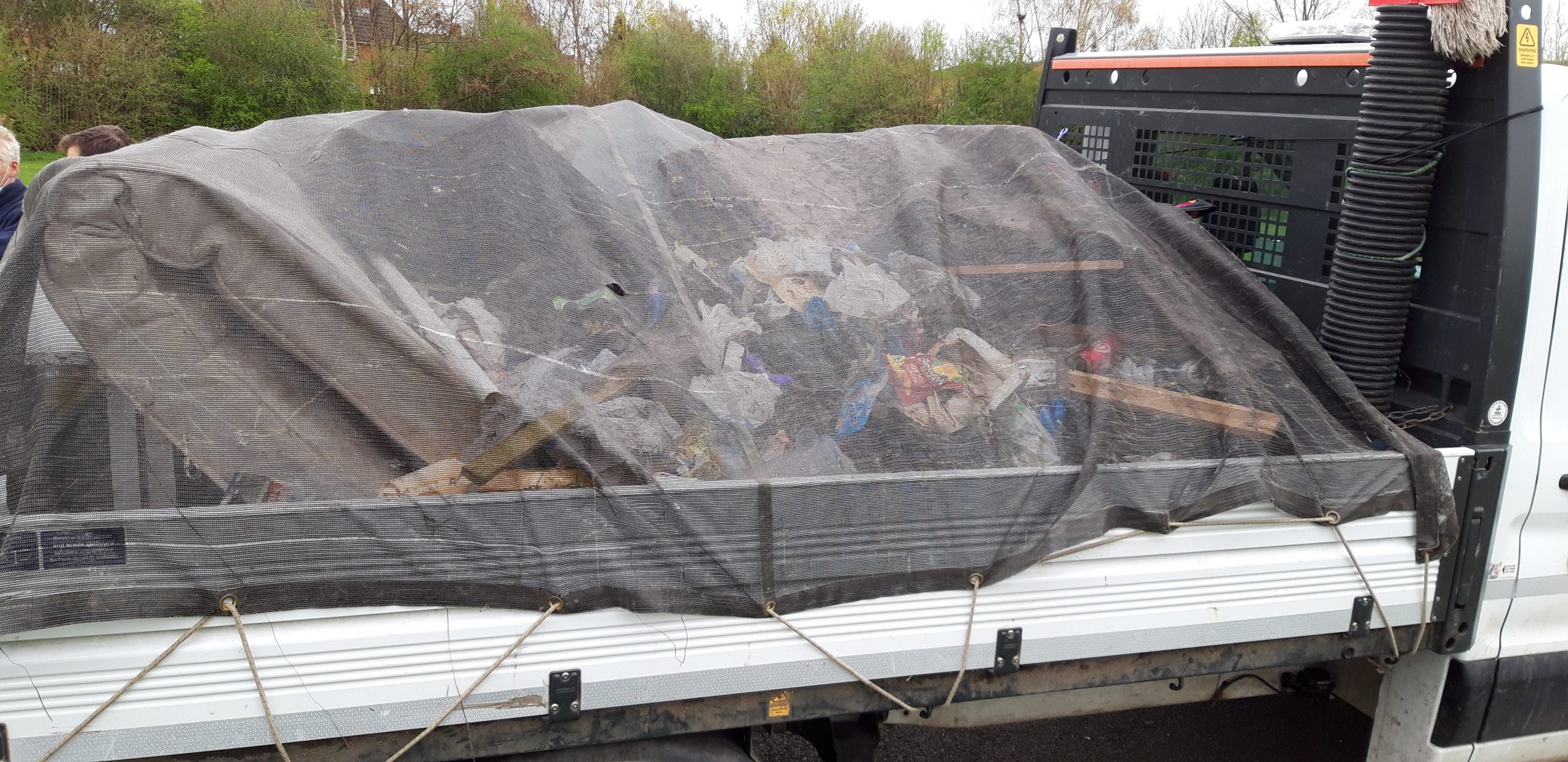 Litter removed from MUGA on a truck