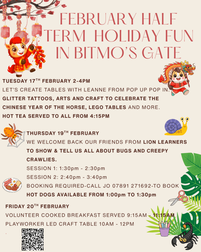Free Family Food & Activities in February Half Term - Belle Isle TMO
